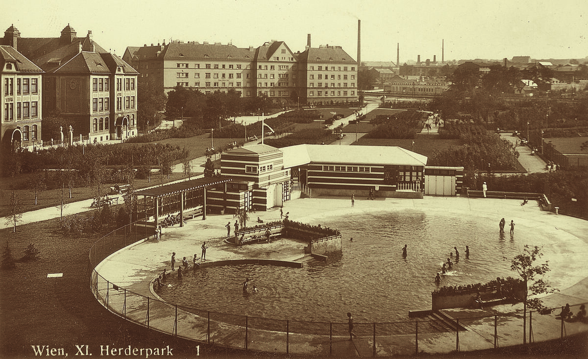 Herderpark/ Herderplatz, Foto: Bezirksmuseum Simmering
