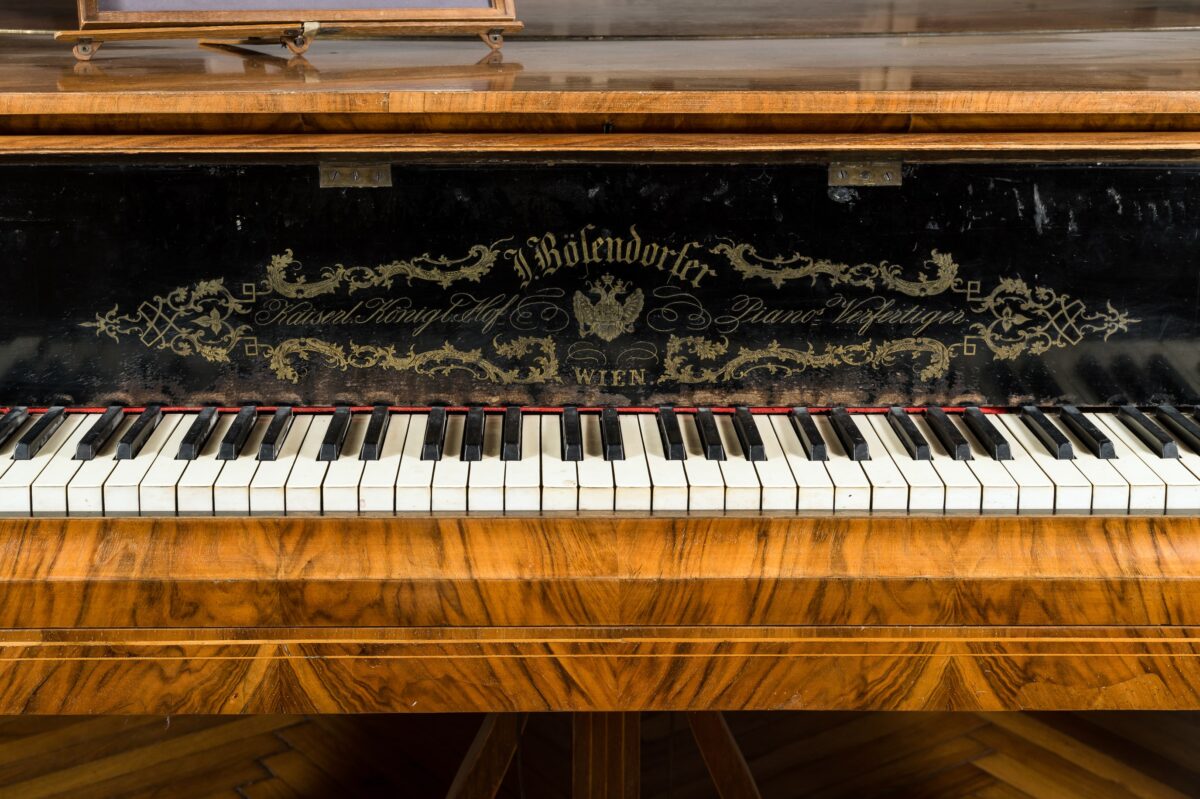 Flügel der Firma Bösendorfer aus ca. 1866 mit der Produktionsnummer 3258, Bezirksmuseum Josefstadt, Foto: Klaus Pichler