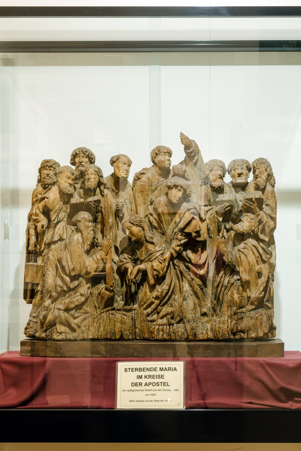 Sterbende Madonna im Kreise der Apostel, Donauschule, um 1520, Bezirksmuseum Währing, Foto: Klaus Pichler