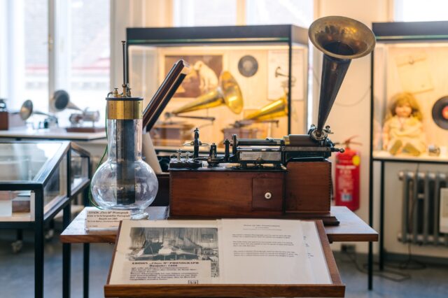 Edison “Class M” Phonograph, um 1889, Foto: Klaus Pichler/Wiener Phonomuseum