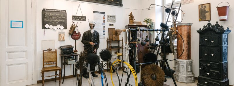 Blick in die Dauerausstellung des Rauchfangkehrermuseums, Foto: Klaus Pichler