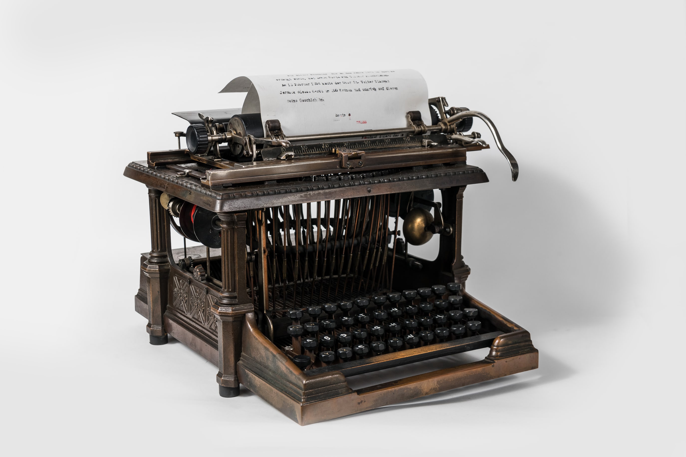 Schreibmaschine aus dem Besitz von Bertha von Suttner, Foto: Klaus Pichler/Bezirksmuseum Hietzing