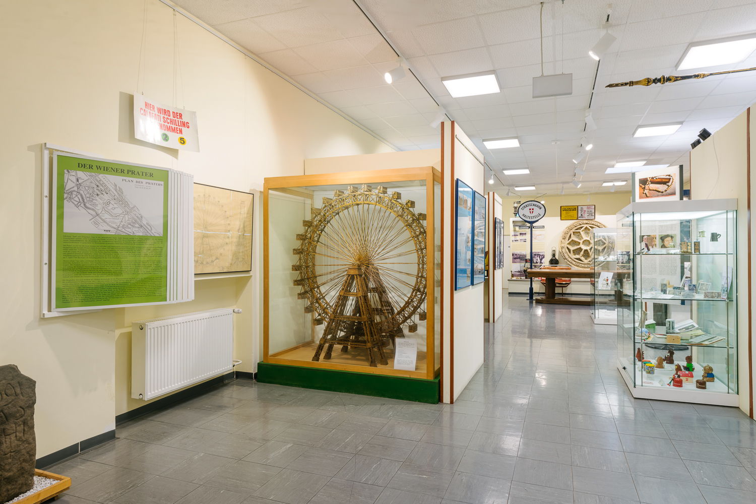 Bezirksmuseum Leopoldstadt, Ansicht Dauerausstellung, Foto: Klaus Pichler, 2020
