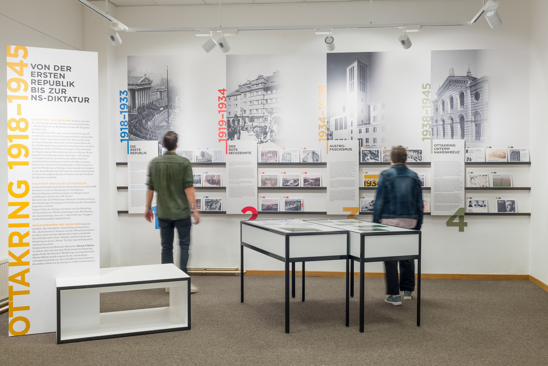 Ausstellungsbereich "Ottakring 1918-1945", Bezirksmuseum Ottakring, Foto: Klaus Pichler