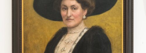 Porträt einer Dame mit Hut, um 1890/1900, Künstler:in unbekannt, Bezirksmuseum Wieden, Foto: Klaus Pichler