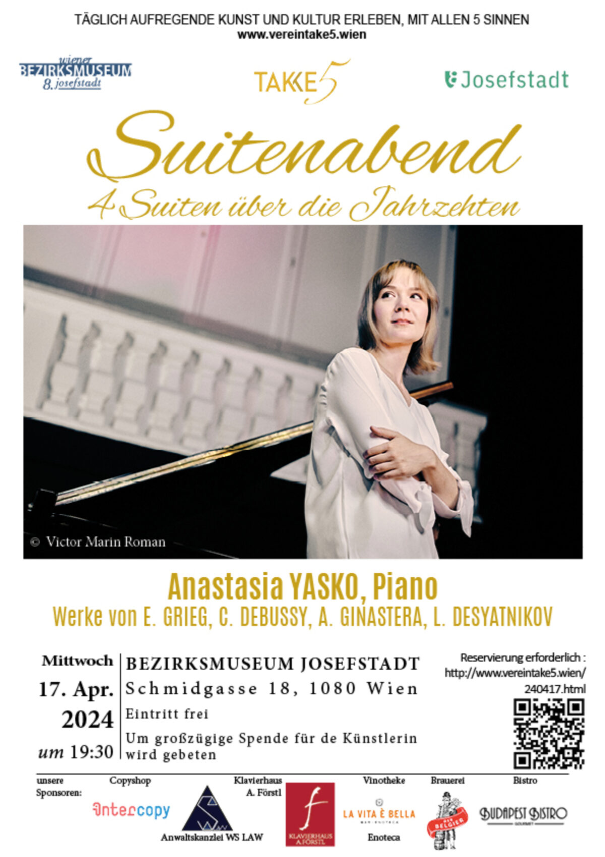 Plakat Suitenabend; Konzert