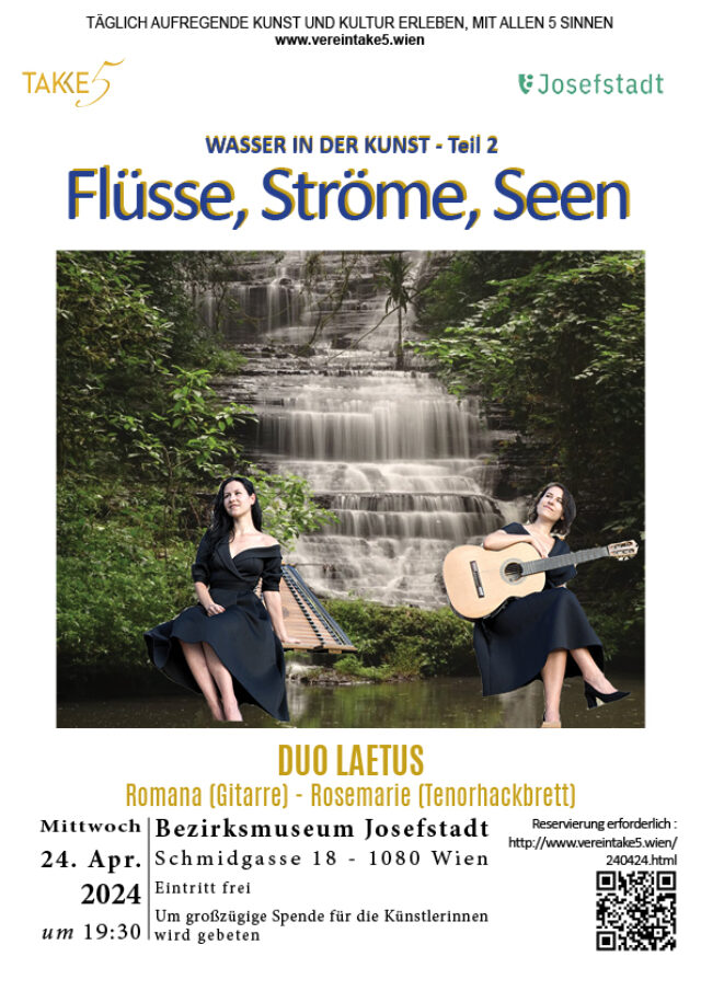 Plakat Flüsse Ströme Seen Konzert Josefstadt