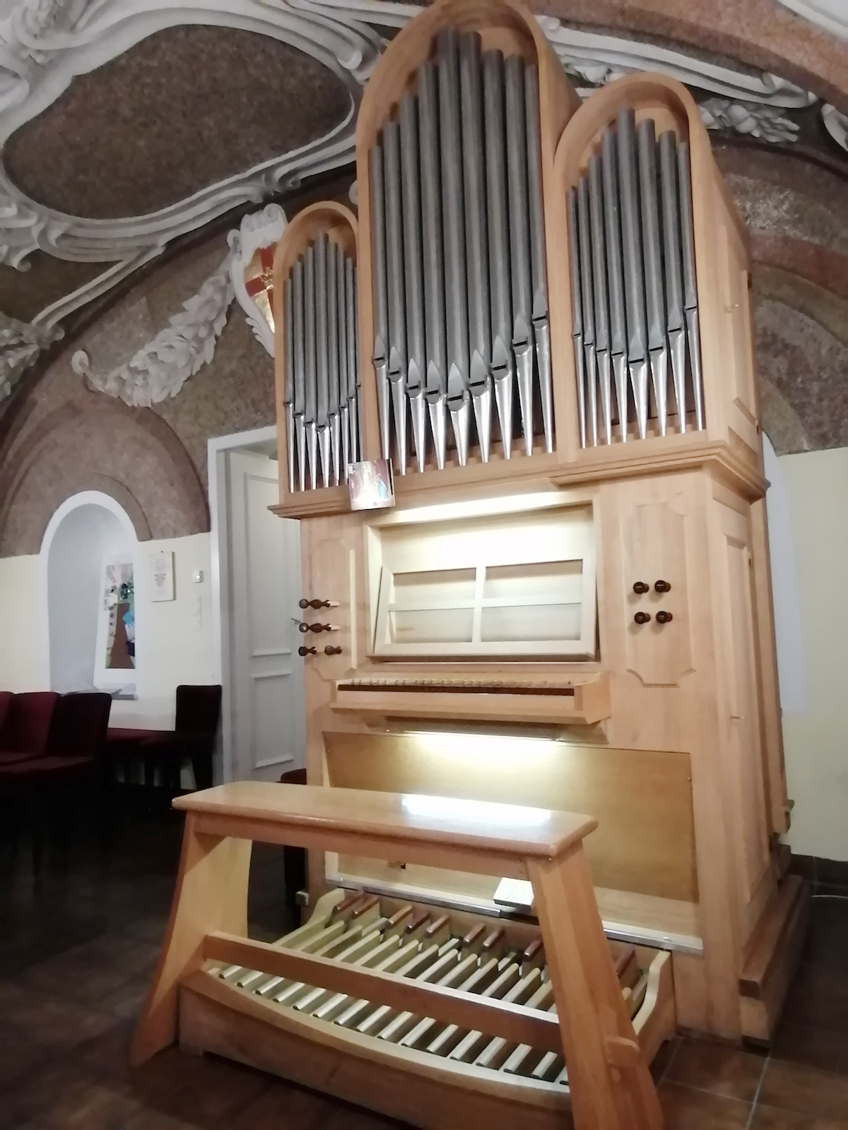 Orgel Schwedische Kirche, Bezirksmuseum Währing