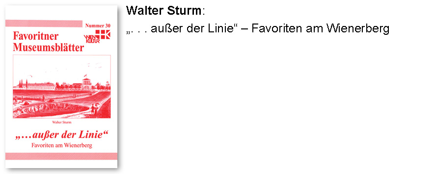 Walter Sturm: „. . . außer der Linie“ – Favoriten am Wienerberg