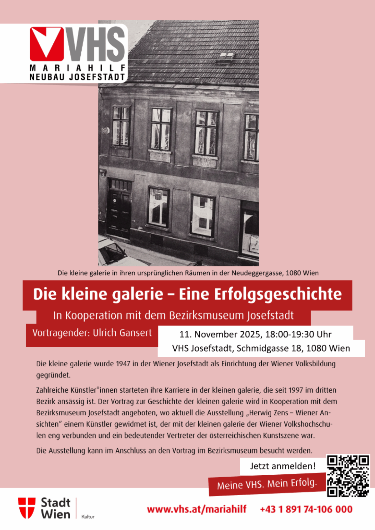 Geschichte der kleinen Galerie