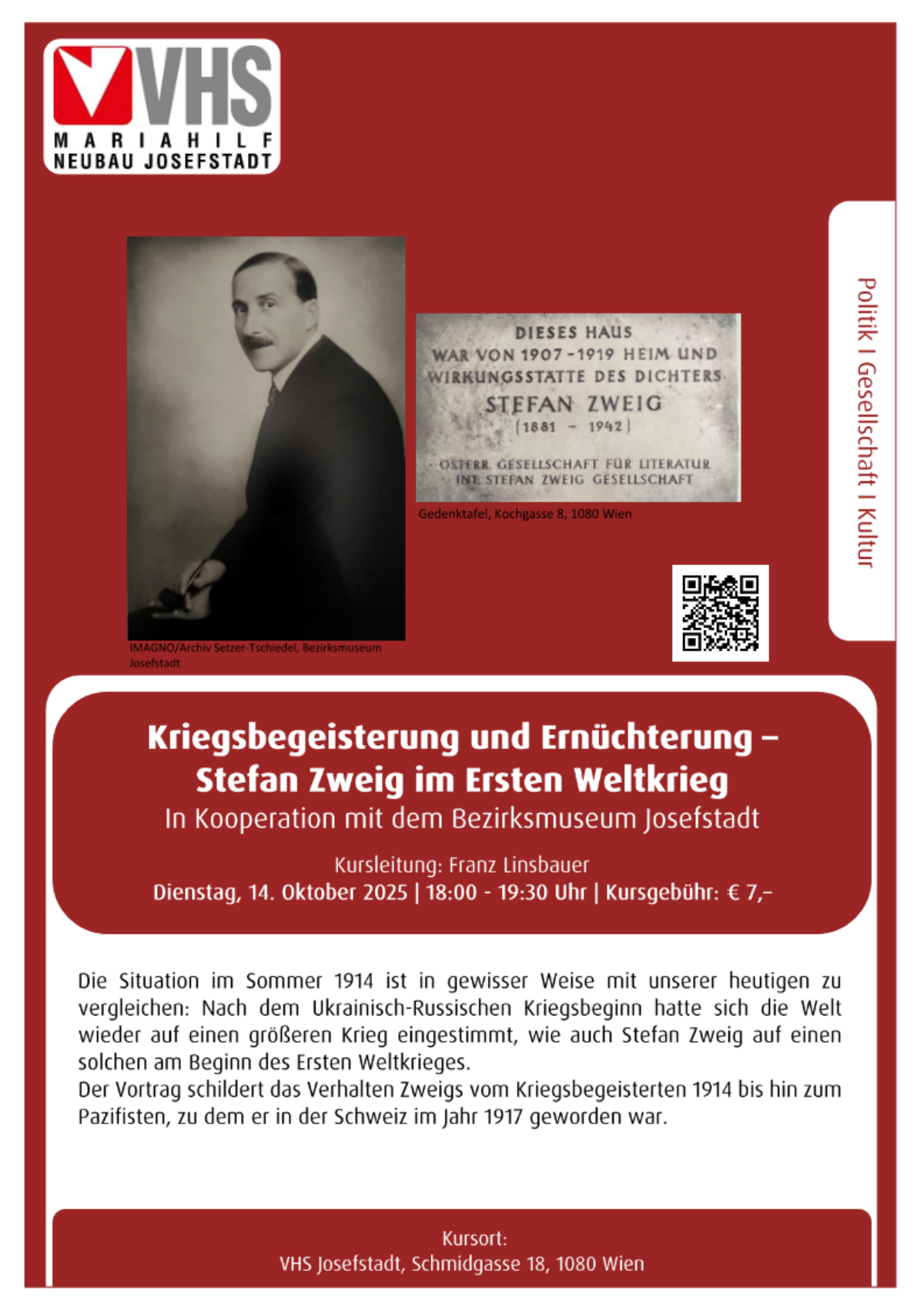 Vortrag Stefan Zweig