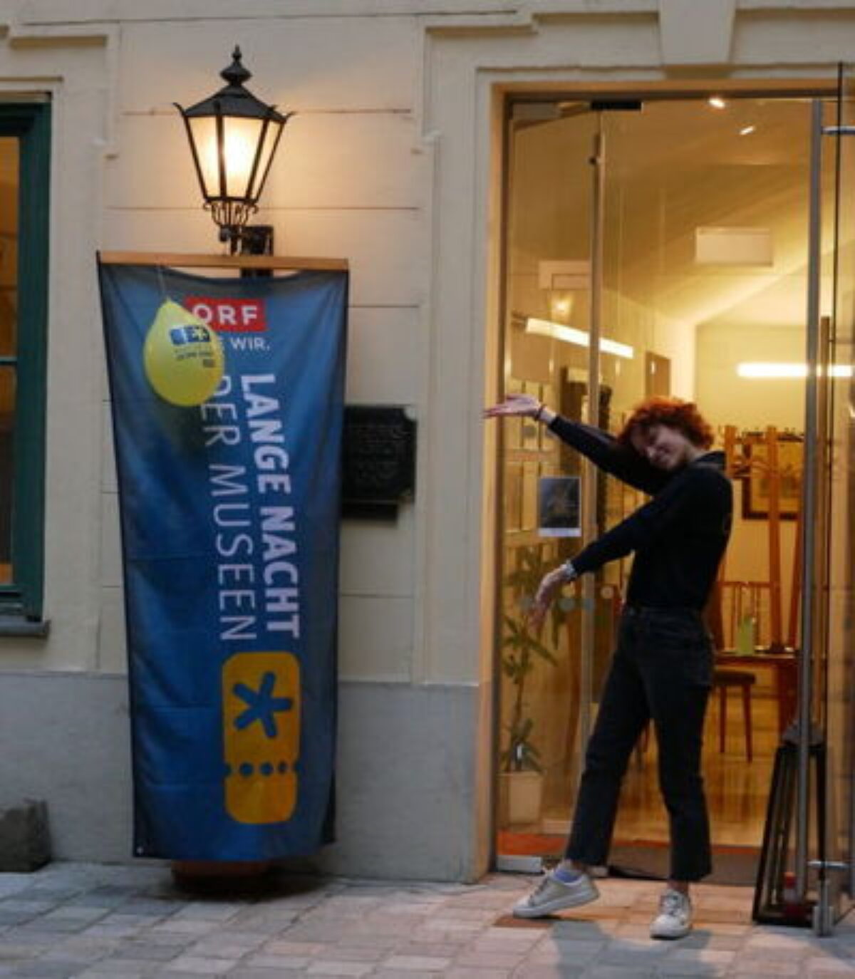 Eingang des Bezirksmuseums Innere Stadt am Abend der Langen Nacht