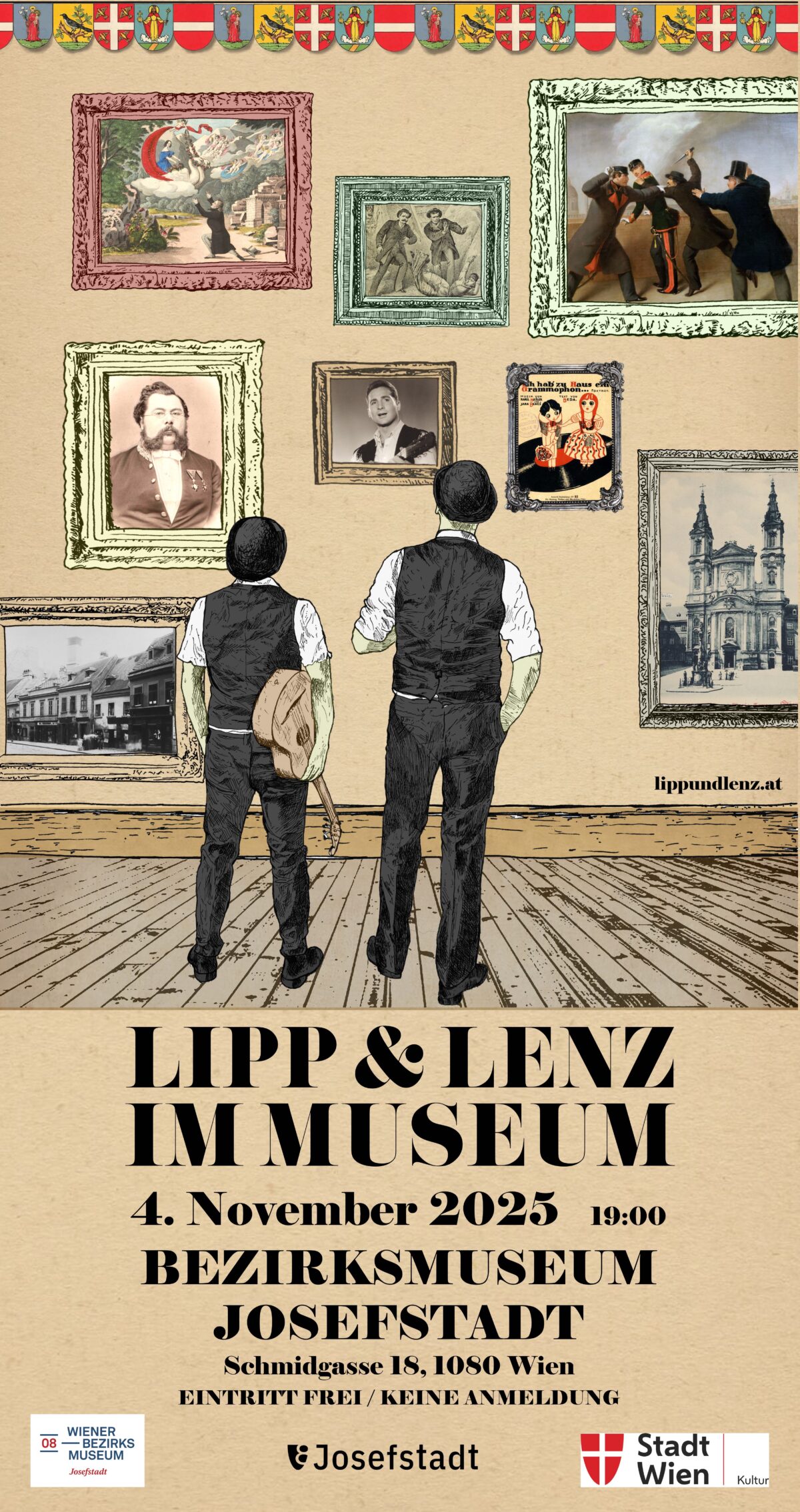 Veranstaltung: Lipp und Lenz im Museum, Bezirksmuseum Josefstadt, 2025