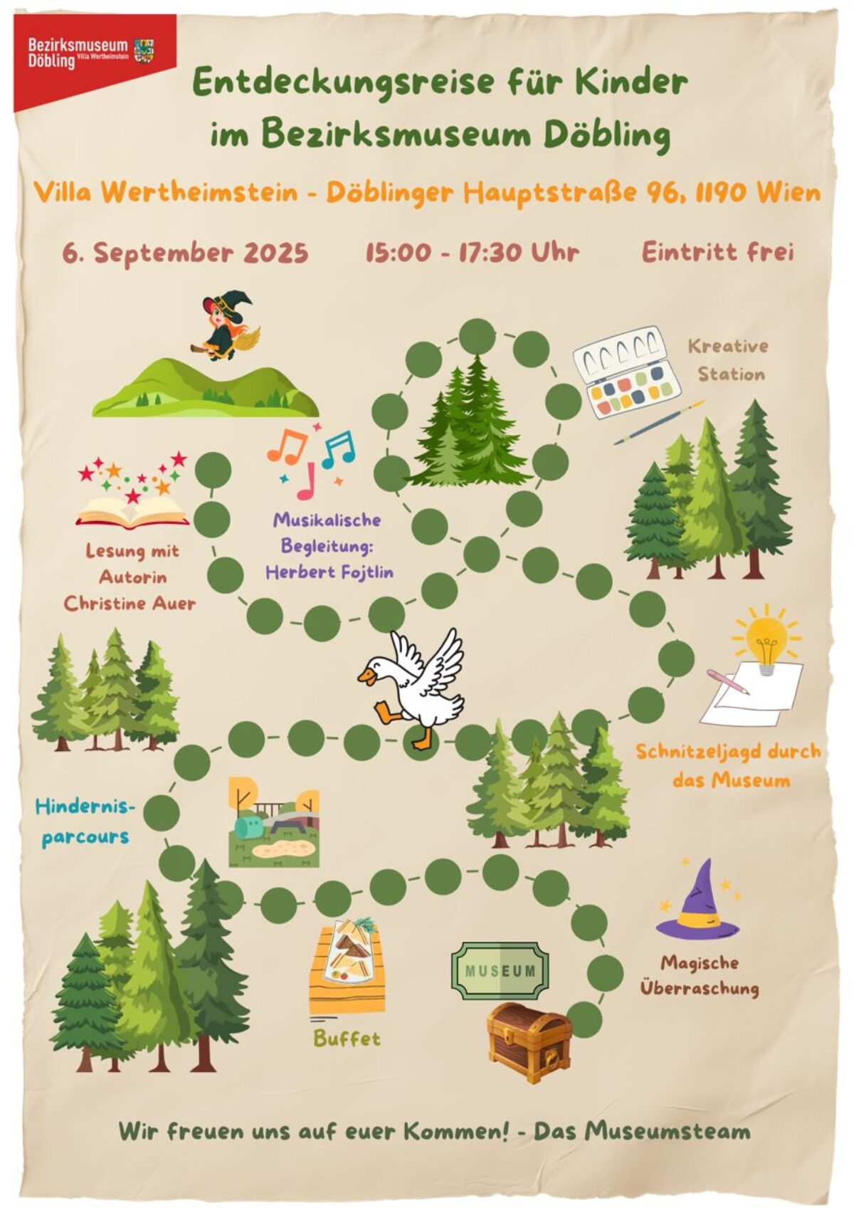 Veranstaltung: Entdeckungsreise für Kinder, Bezirksmuseum Döbling, 2025