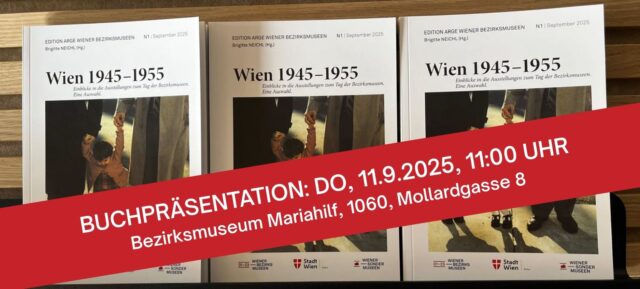 Veranstaltung: Buchpräsentation Wien 1945-1955, ARGE, 2025