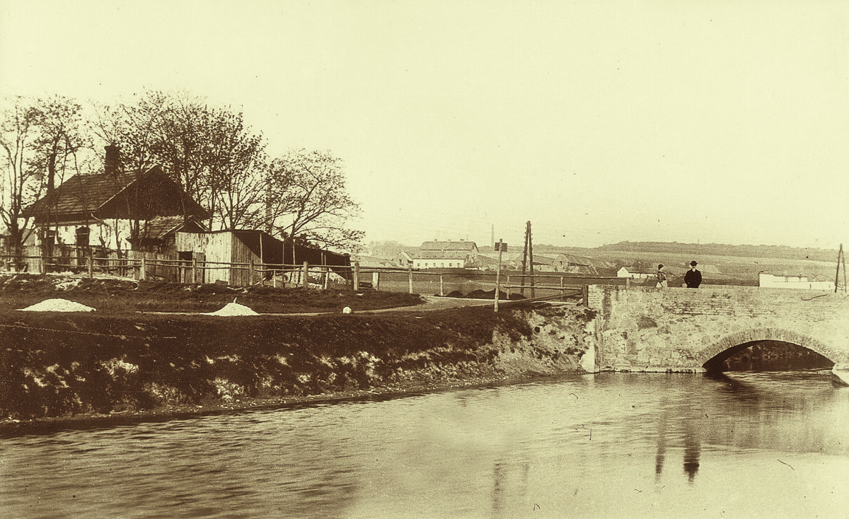 Wiener Neustädter Kanal, Höhe Hasenleitengasse, um 1920