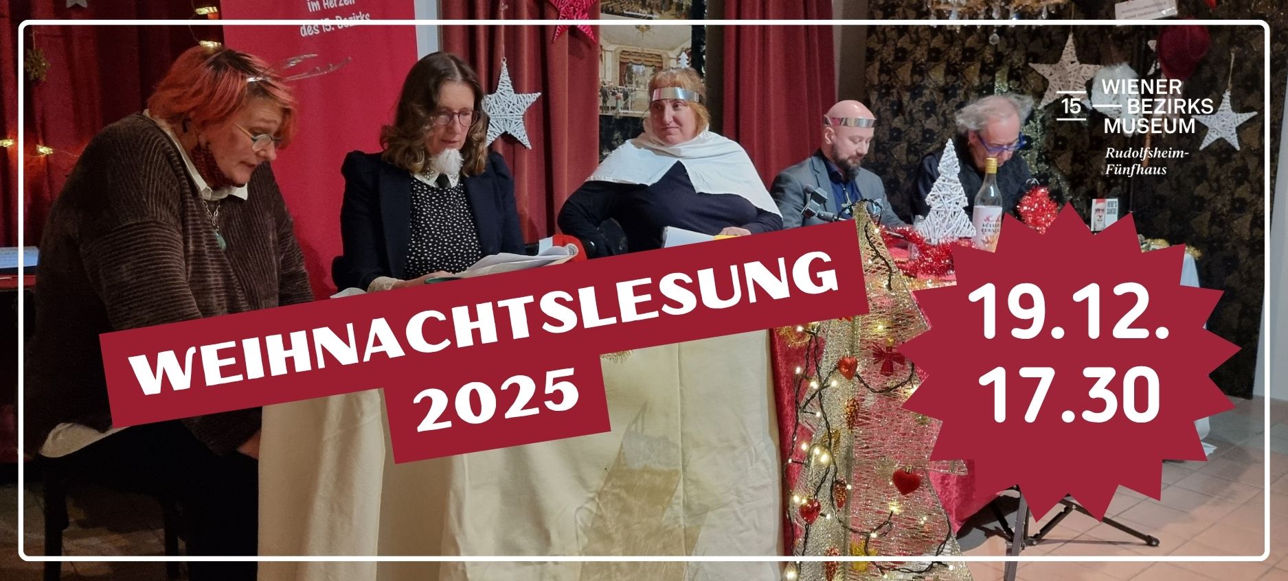 Veranstaltung: Weihnachtslesung, Bezirksmuseum Rudolfsheim-Fünfhaus, 2025