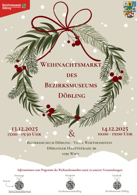 Veranstaltung: Weihnachstmarkt, Bezirksmuseum Döbling, 2025