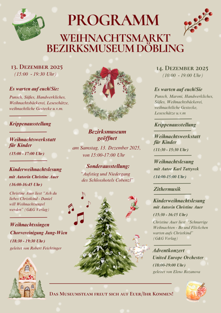 Veranstaltung: Weihnachstmarkt, Bezirksmuseum Döbling, 2025
