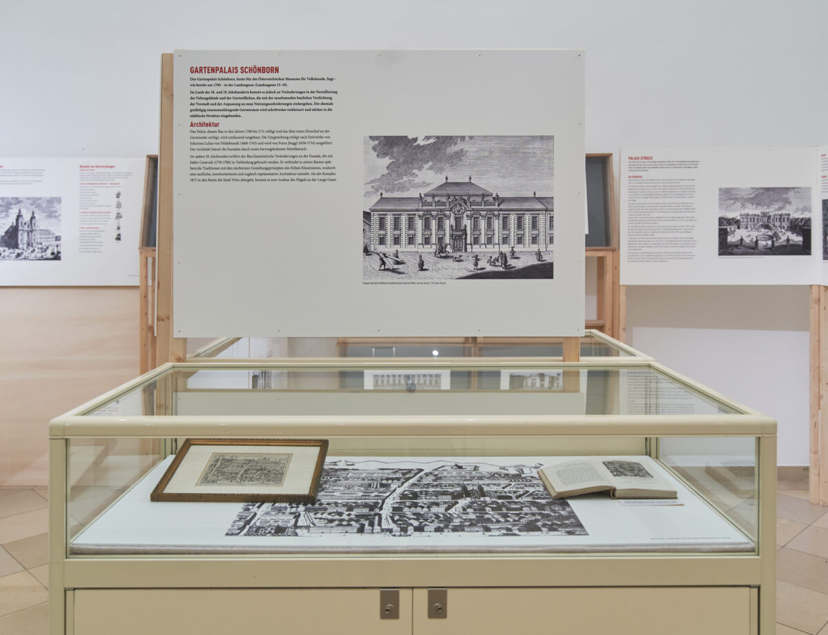 Ausstellung: Palais und Gärten der Josefstadt, Impressionen der Ausstellung Foto: Bezirksmuseum Josefstadt, A. Theiner