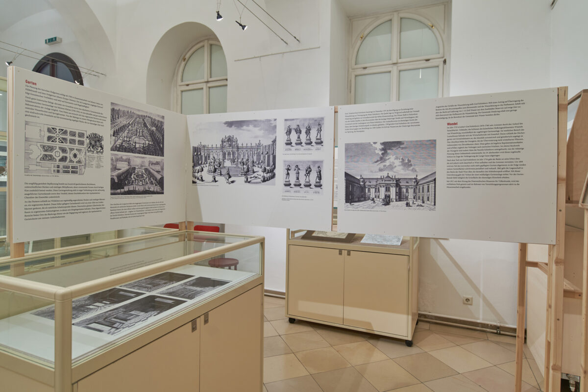 Ausstellung: Palais und Gärten der Josefstadt, Impressionen der Ausstellung Foto: Bezirksmuseum Josefstadt, A. Theiner