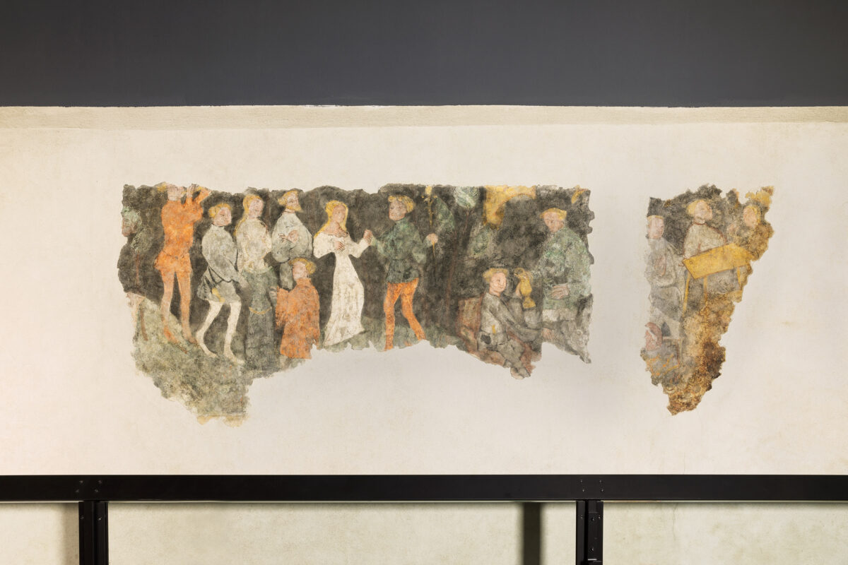 Veranstaltung, Wiedner Ausflüge, Neidhart Fresken, Ausschnitt, Bezirksmuseum Wieden, Foto © Lisa Rastl, Wien Museum