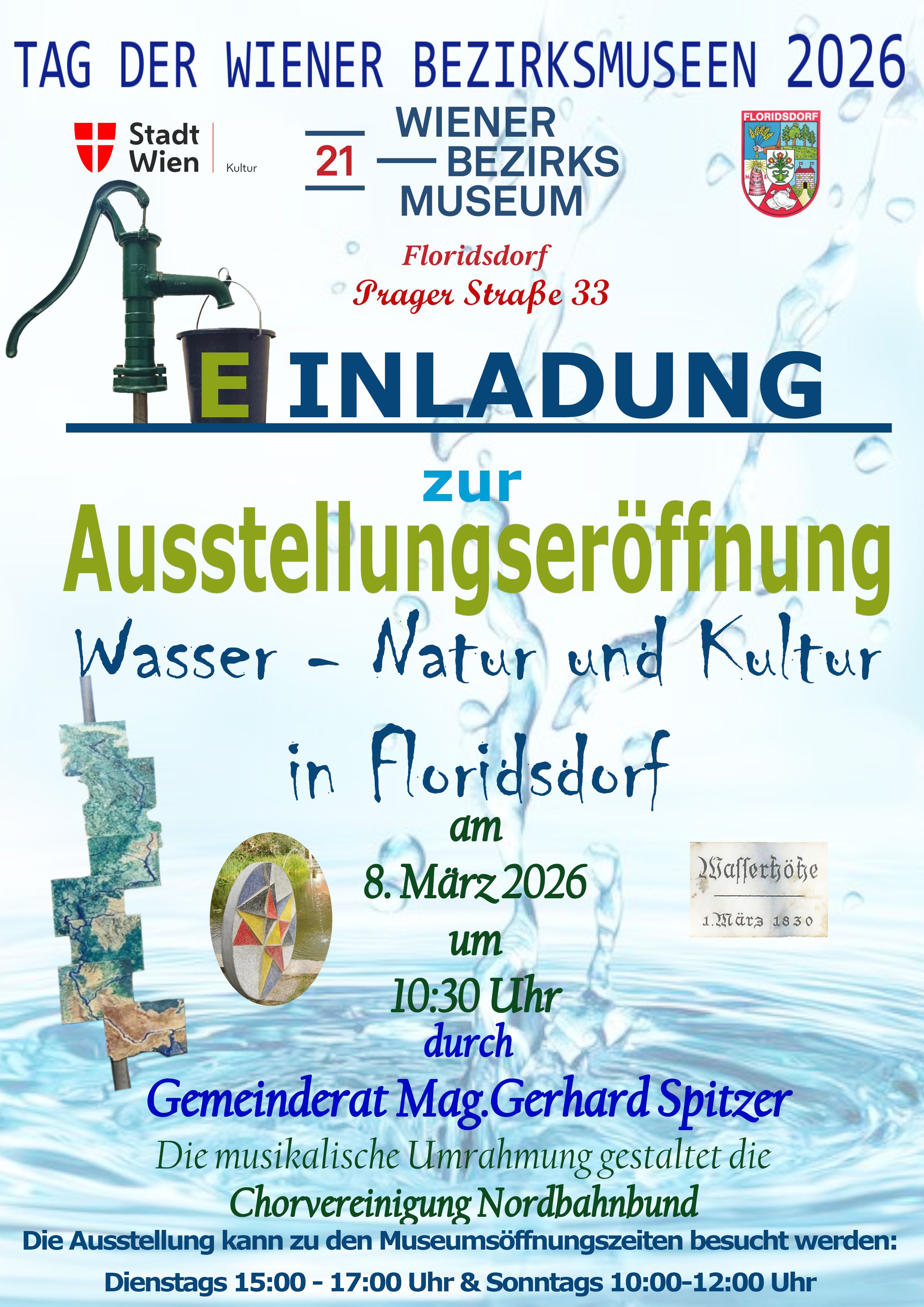 Tag der Wiener Bezirksmuseen 2026, Wasser, Bezirksmuseum Floridsdorf