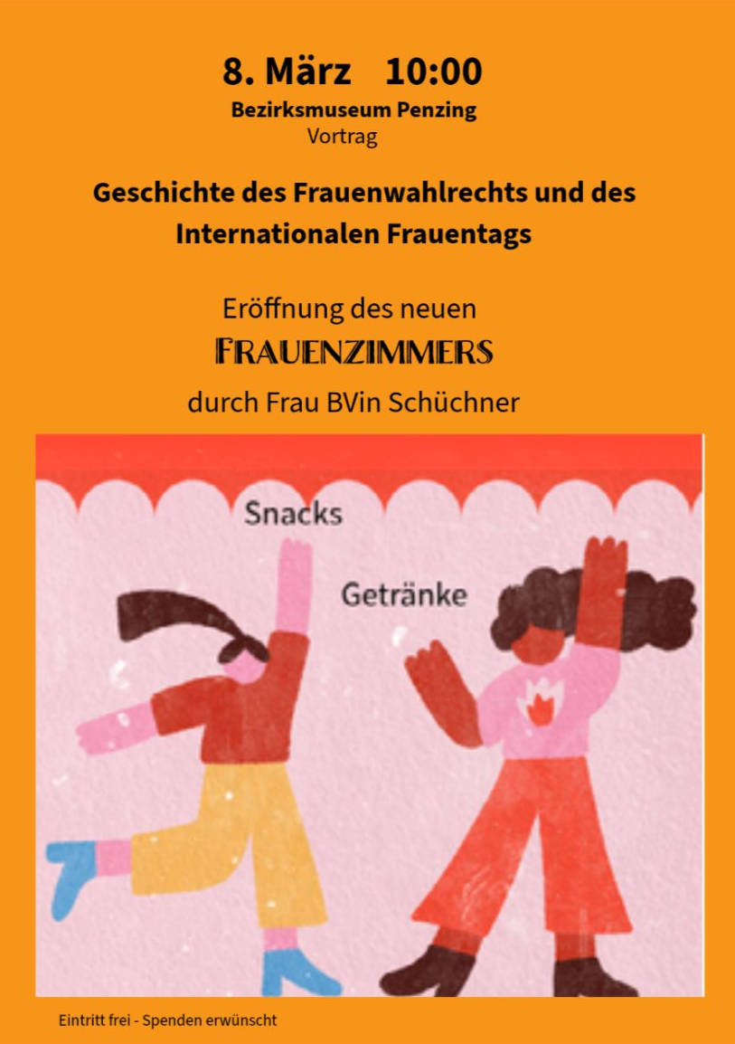 Tag der Wiener 2026, Frauentag, Bezirksmuseum Penzing