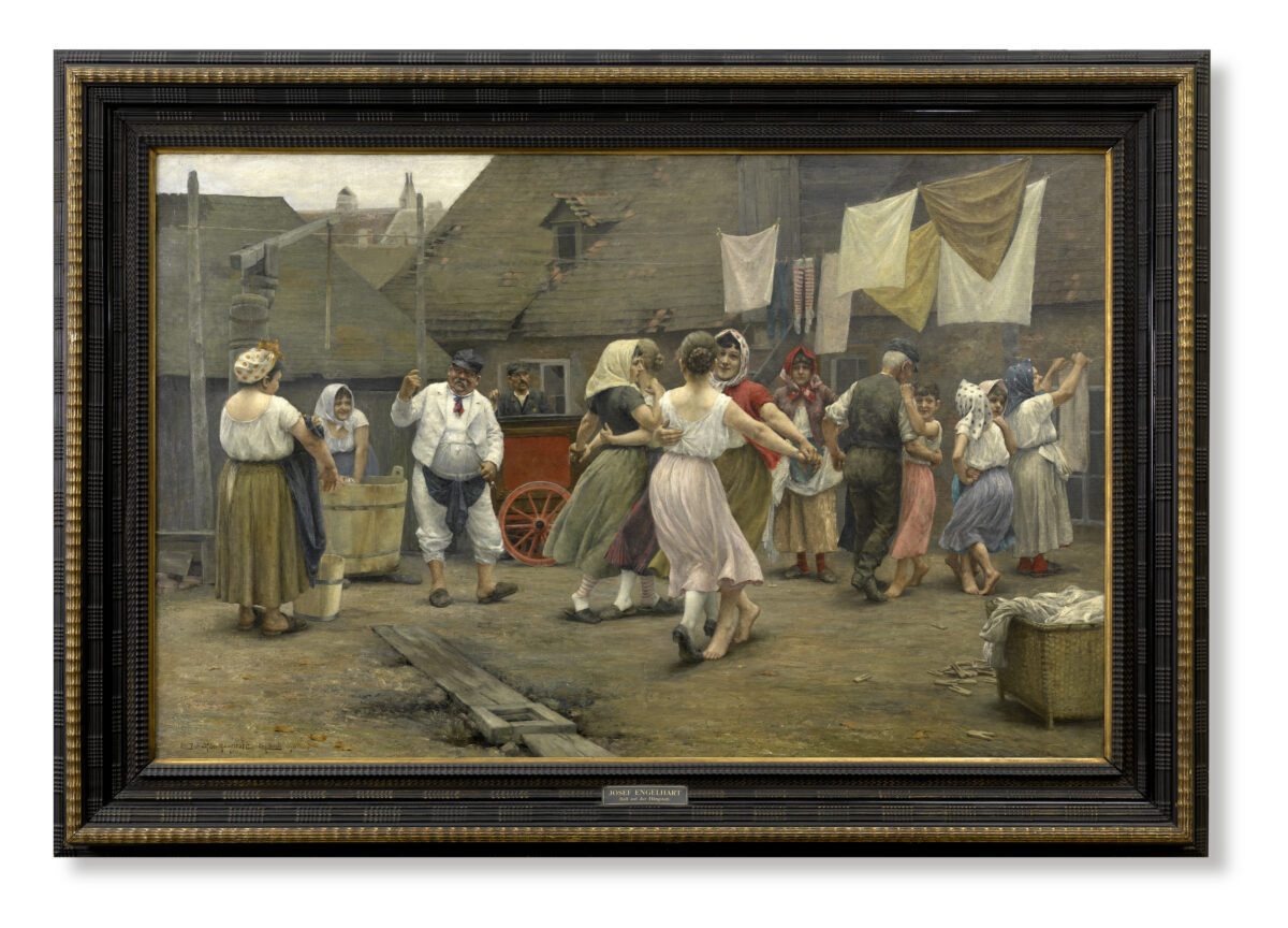 Josef Engelhart (Künstler), Ein Ball auf der Hängstatt, 1890 Wien Museum Inv.-Nr. 34315 Foto: Birgit und Peter Kainz, Wien Museum