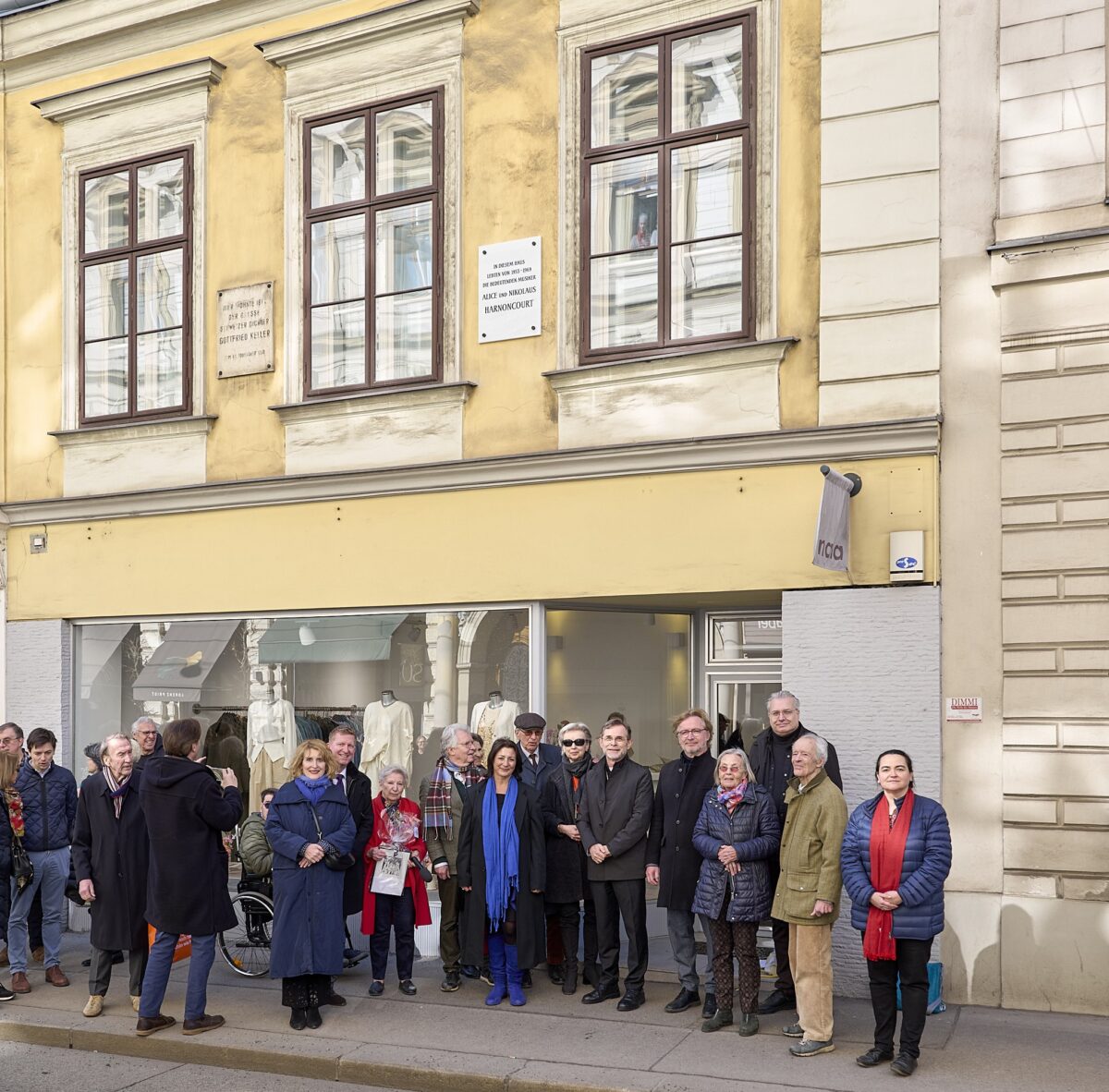 Aktuelles: Enthüllung der Gedenktafel für Nikolaus und Alice Harnoncourt, 5. März 2026, Bezirksmuseum Josefstadt, Foto: Stadt Wien/Markus Wache