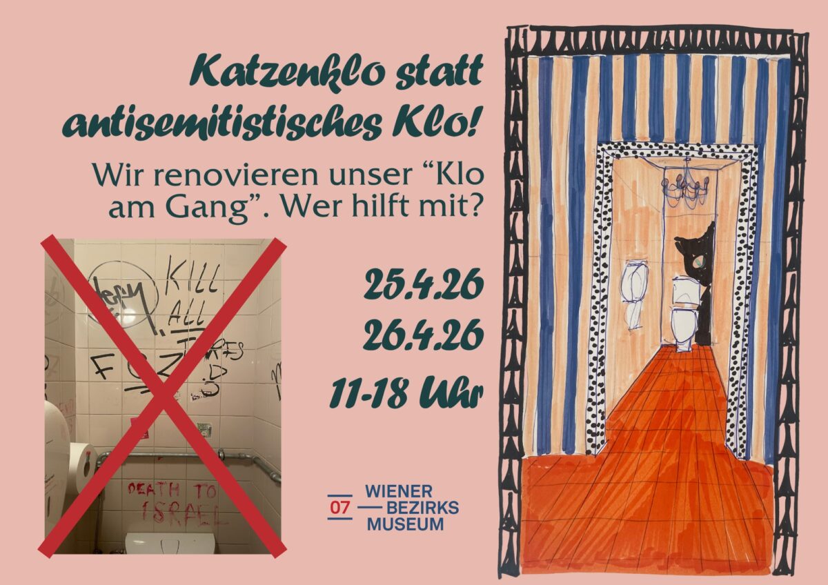 Veranstaltung: Katzenklo statt antisemitisches Klo! Bezirksmuseum Neubau, 2026