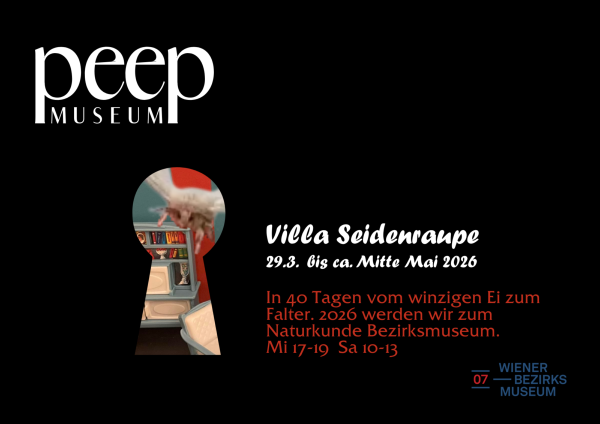 Ausstellung: Peep Museum, Villa Seidenraupe, Bezirksmuseum Neubau, 2026