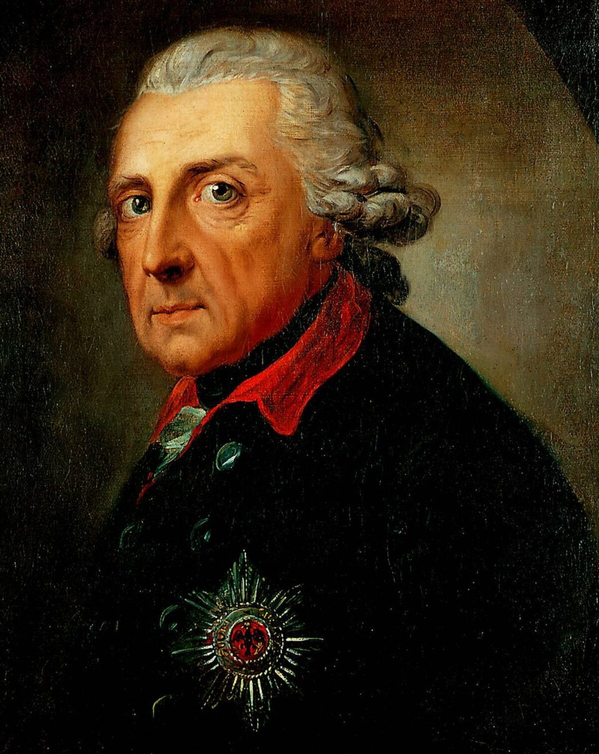 Veranstaltung: Friedrich II. mit Bruststern zum Schwarzen Adlerorden, Gemälde von Anton Graff, 1781, Bezirksmuseum Wieden 2026, Foto: Wikimedia Commons