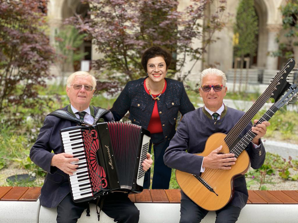 Veranstaltung: Wiener Melange, Bezirksmuseum Leopoldstadt, 2026, Lemke Trio, Herbert Bäuml, Salpi Lemke, Franz Horacek (v.l.), Foto: F. Horacek