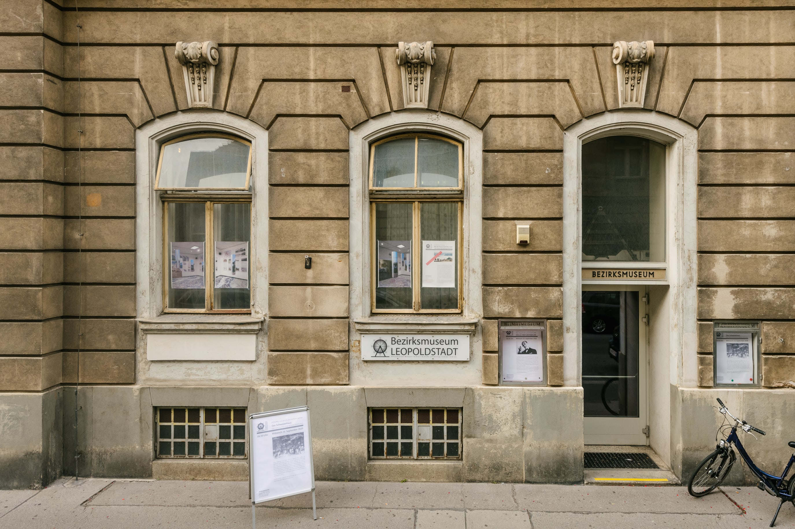 Bezirksmuseum Leopoldstadt, Fassade, Foto: Klaus Pichler, 2020