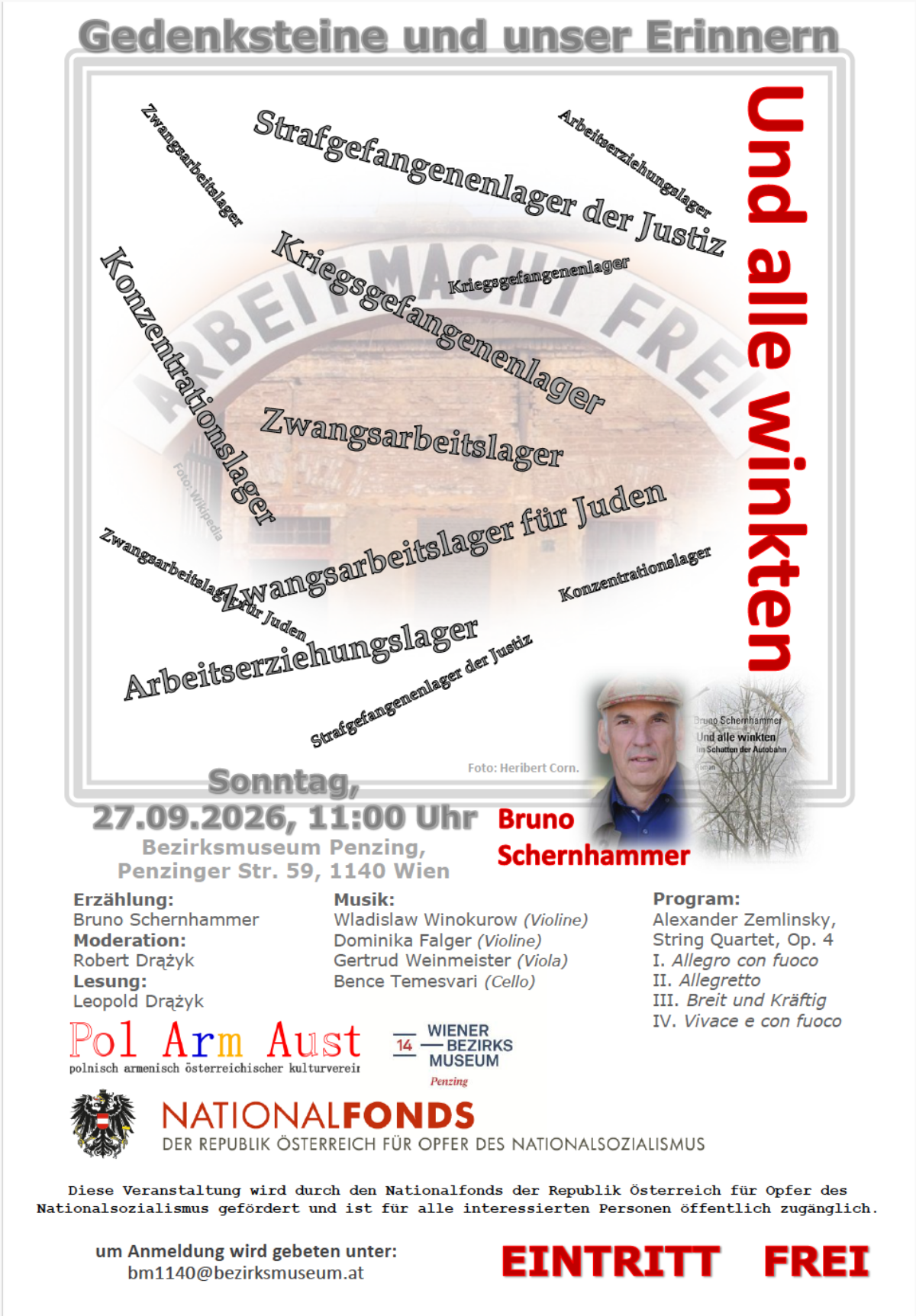Veranstaltung; Im Schatten der Autobahn-und alle winkten, Bezirksmuseum Penzing, 2026
