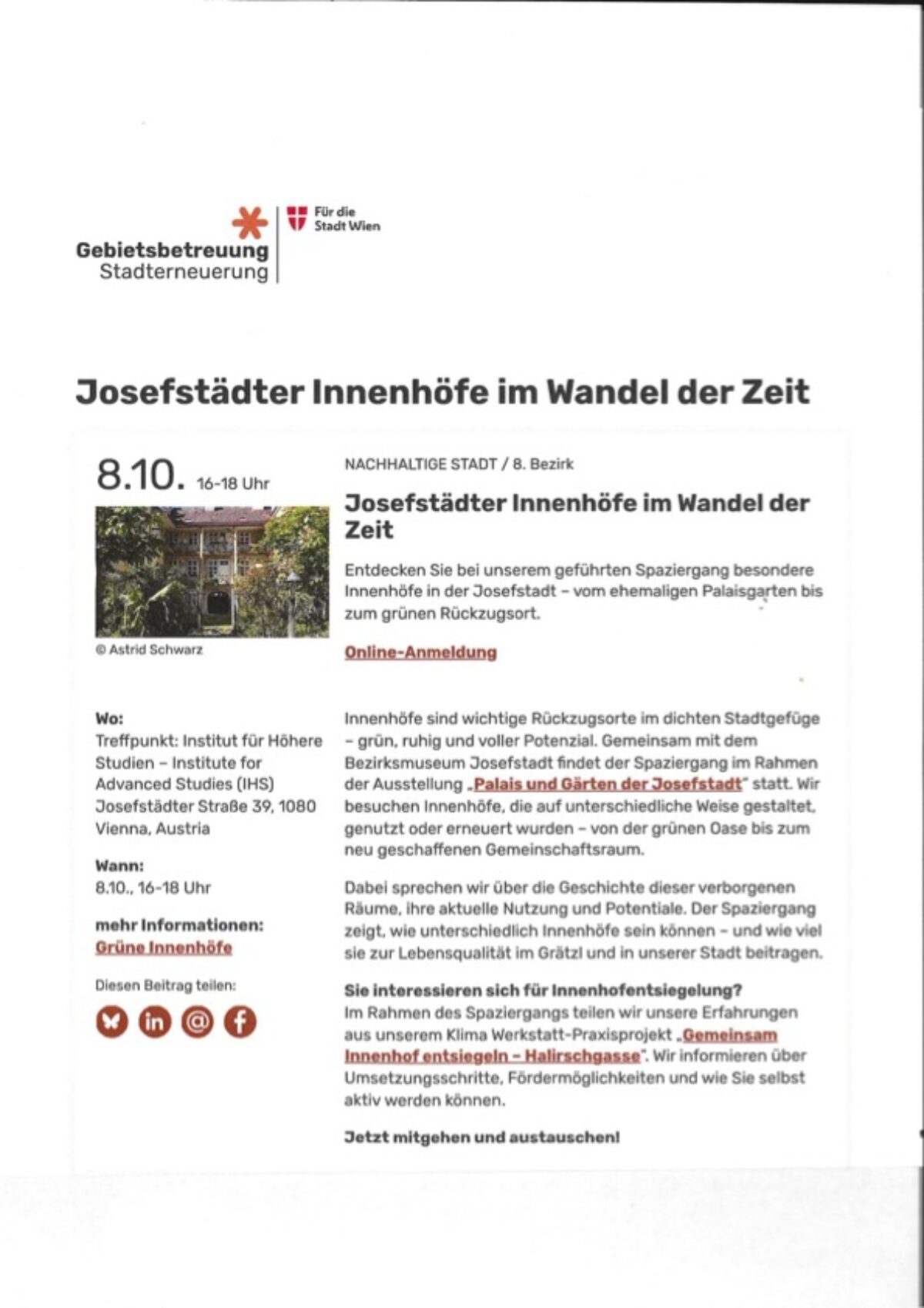 Inhalt zu Innenhöfe