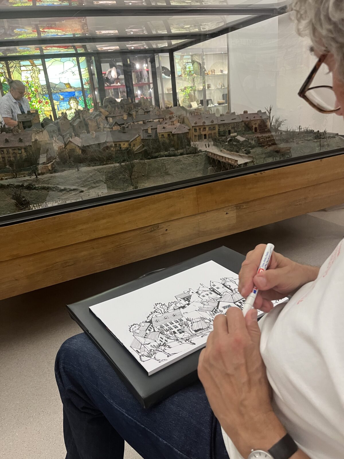 Ausstellung: Urban Sketching, Foto: Bezirksmuseum Mariahilf, 2026